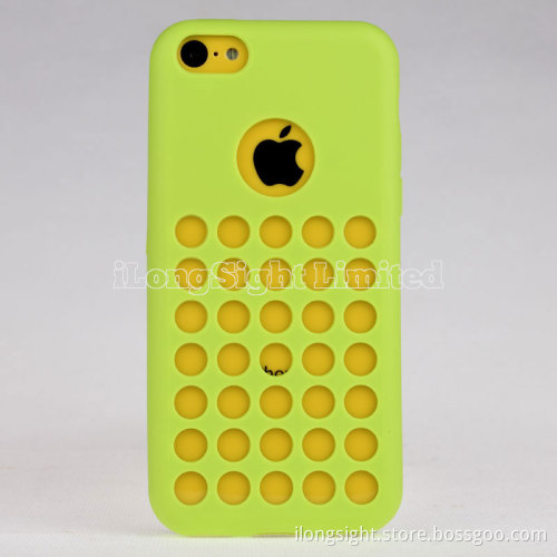 Dots Design Colorful Flexible TPU Case For iPhone 5C